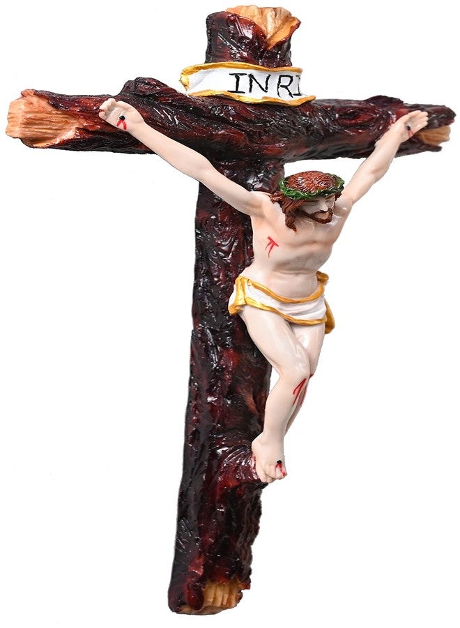 KariGhar Crucifix/Jesus Christ/Cross Jesus/Crucified Jesus Idol for Home/Living Room/Prayer Room/Gifting (Multi Colour,2.5X6.7X11.5 inches) A0019 - Image 5
